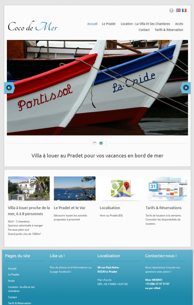 Création du site web Coco de Mer