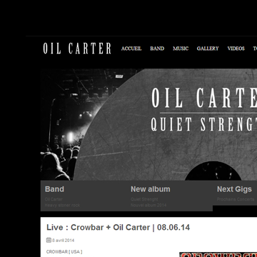Création du site web Oil Carter