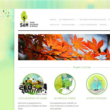 Site de la SéM à Montréal - Site complet sous wordpress