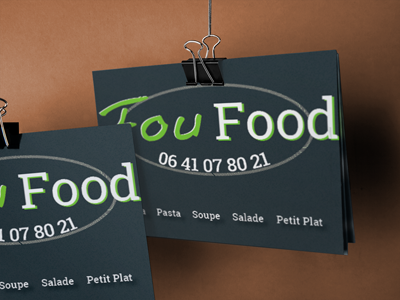 Fou Food : panneau et flyers