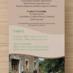 Aux 2 Puys – Flyer verso